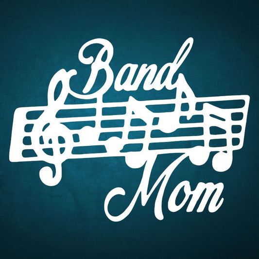 proud band mom sticker for car