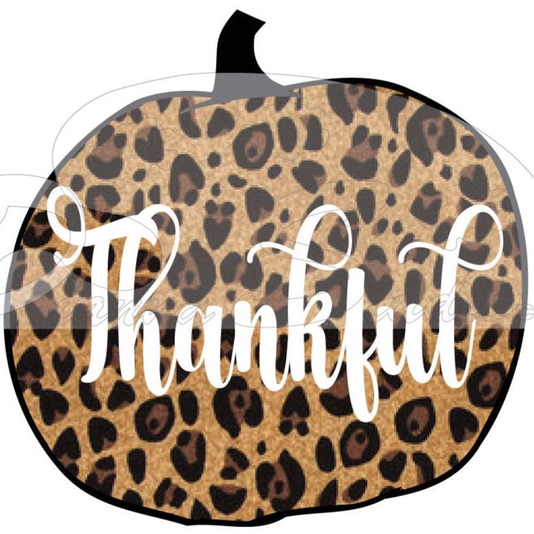 Thankful Cheeta Pumpkin Sticker