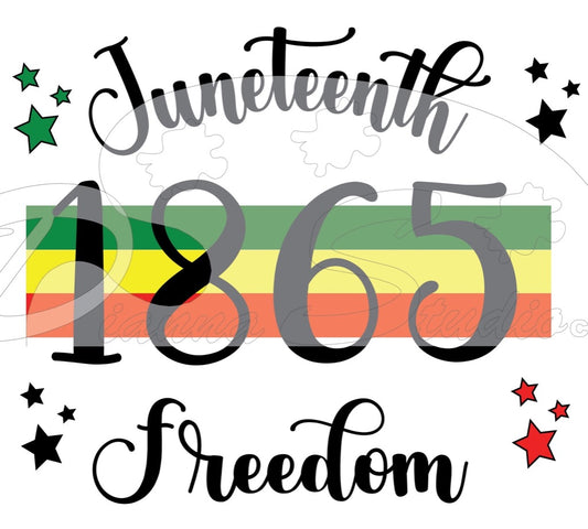 Juneteenth 1865 Freedom Sublimation print