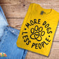 More dogs less people on yellow shirt
