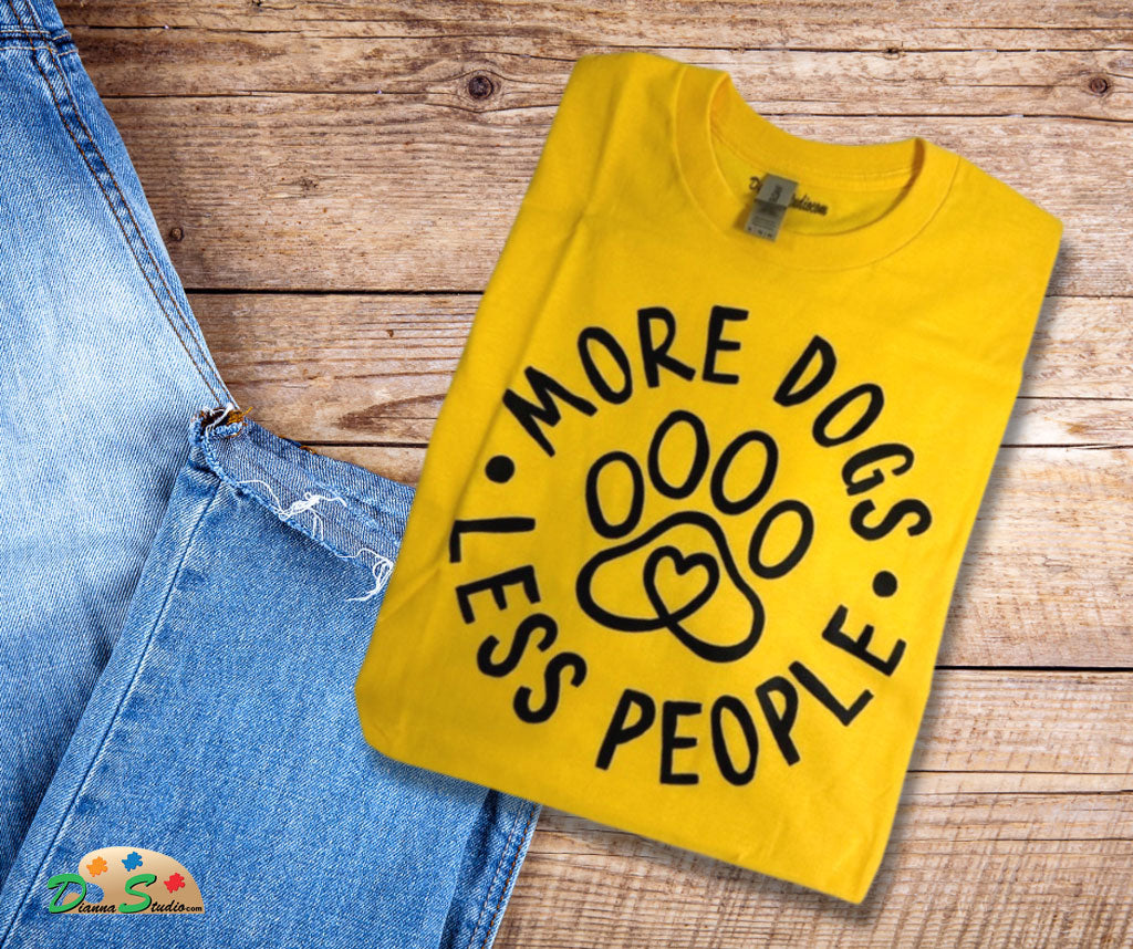 More dogs less people on yellow shirt