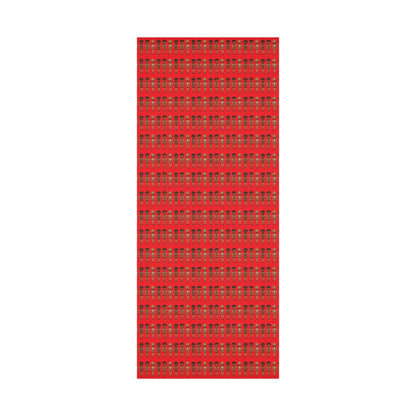 Chic Nutcracker Red Wrapping Paper - Cheetah Print Holiday Gift Wrap in Satin or Matte