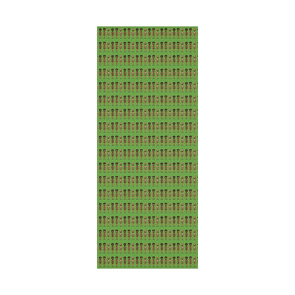 Chic Nutcracker Green Wrapping Paper - Cheetah Print Holiday Gift Wrap in Satin or Matte
