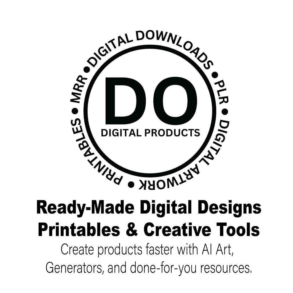 Collection of printable digital downloads, creative tools, templates, and AI-generated design resources.