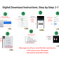 Step by Step, How to receive your digital download, DCT affiliate DiannaStudio.com