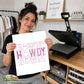 Howdy Screen Print Transfer