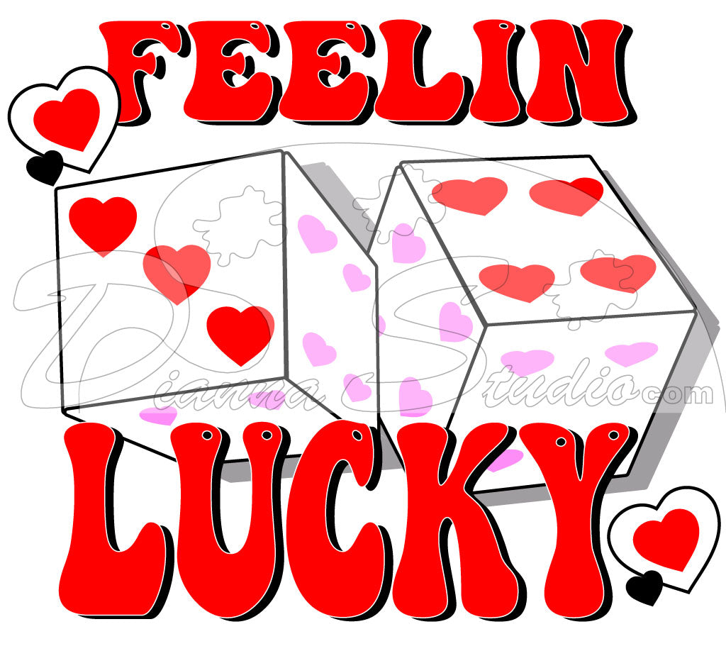 Feeling Lucky Valentine Dice