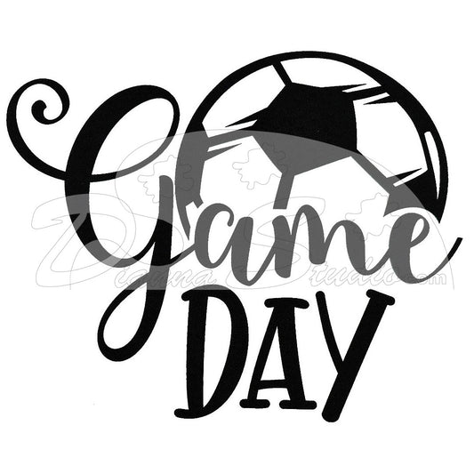 Soccer Game Day Screen Print in black