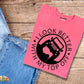 Look better with my top off on hot pink short sleeve tshirt