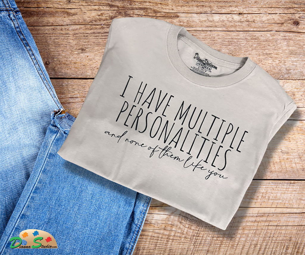 grey multiple personalities unisex tshirt