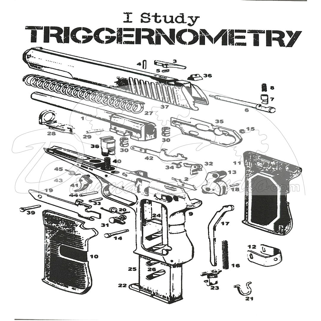 I Study Triggernometry Screen Print Transfer