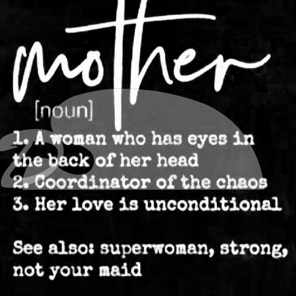 Mother Noun, Love unconditional screen print transfer